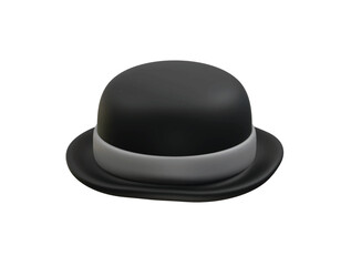 Spy Hat 3D Illustration icon rendering. Detective Hat 3D Icon rendering illustration