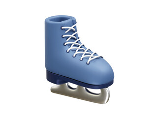 ice skates icon 3d render illustration