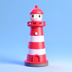red and white lighthouse