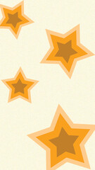 Yellow Star Pattern – Decorative Vector Illustration

