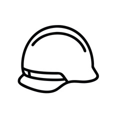 safety helmet line art vector 