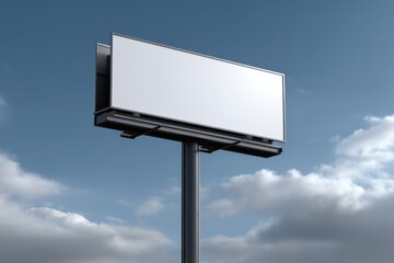 Fototapeta premium street blank signage mockup, white background, clean aluminum panel, flat perspective