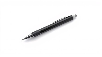 Elegant black mechanical pencil rests