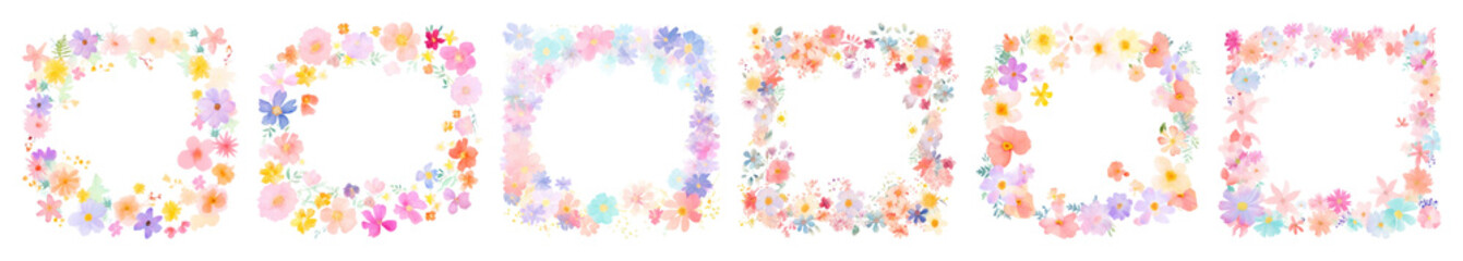PNG Colorful floral alphabet design, element set on transparent background