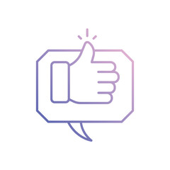 Obraz premium Positive Feedback Vector icon