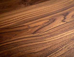 Naklejka premium Close Up View Of Rich Brown Wooden Surface