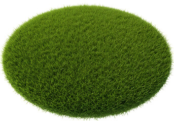 Green grass patch isolated on transparent background perfect for your design projects and presentations add nature to your work
