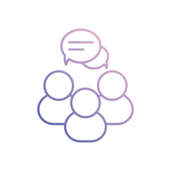 Group Opinion Vector icon