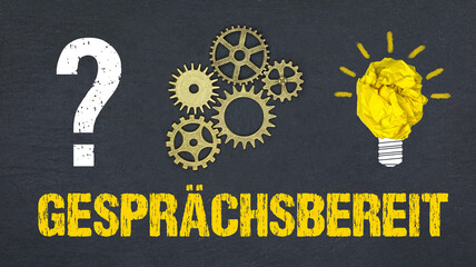 Gesprächsbereit	
