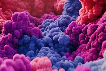 Abstract Ink Cloud Colors