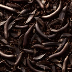 Ground carob background and texture --v 7.0