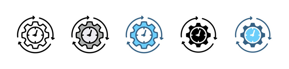 ESTATE PLANNING icons with various styles and colors