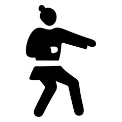 Sport pictogram karate martial arts