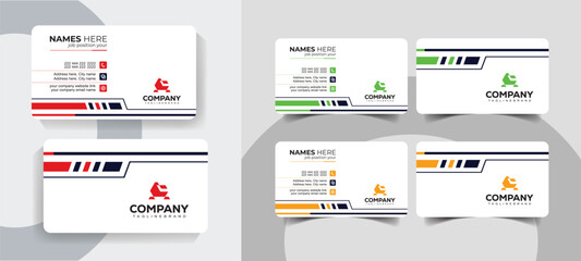 Minimal and Creative Business Card Template for Corporate Identity and Branding. Professional corporate business card template with clean design.