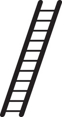 Ladder Silhouette Black vector in image