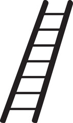 Ladder Silhouette Black vector in image