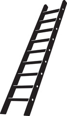 Ladder Silhouette Black vector in image