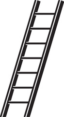 Ladder Silhouette Black vector in image