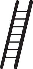 Ladder Silhouette Black vector in image