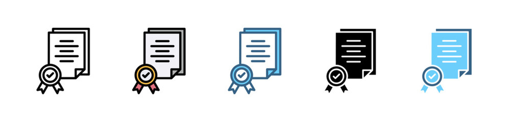 GUIDELINE icons with various styles and colors