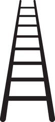 Ladder Silhouette Black vector in image