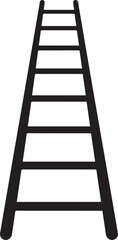 Ladder Silhouette Black vector in image