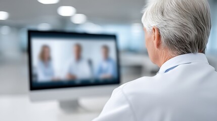Fototapeta premium Medical Consultation via Telehealth Convenient and Accessible Healthcare