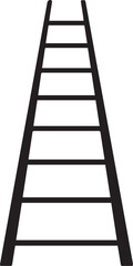 Ladder Silhouette Black vector in image