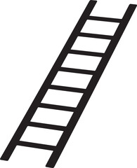 Ladder Silhouette Black vector in image