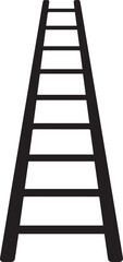 Ladder Silhouette Black vector in image