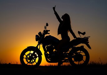 Fototapeta premium Sunset Rebellion AI Generated