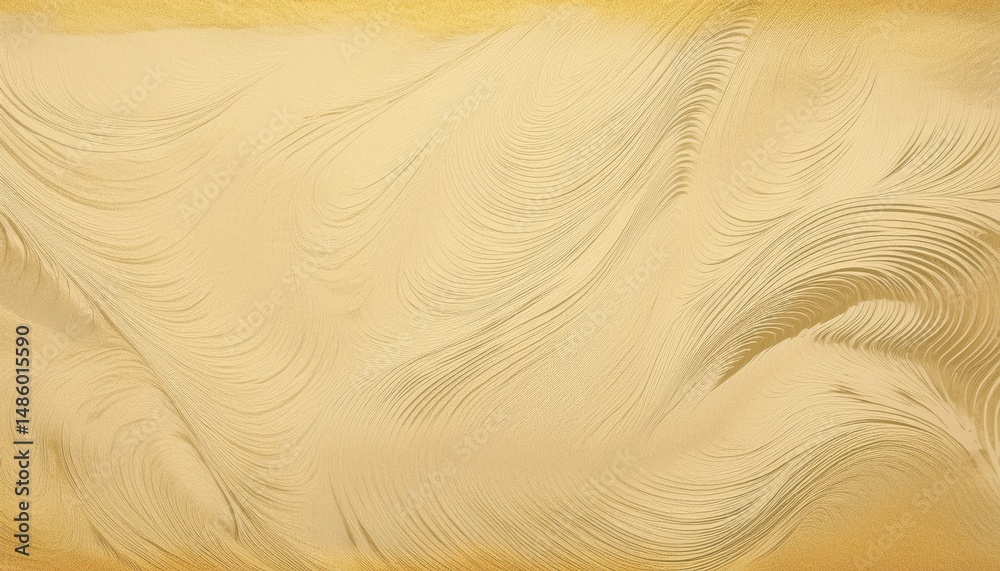 Leinwandbilder golden textured swirl pattern with embossed abstract lines for elegant wallpaper, web background, pr