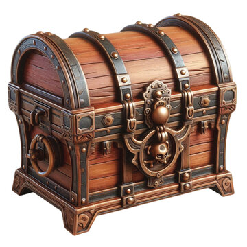 recommend clip art: Wooden Treasure Chest