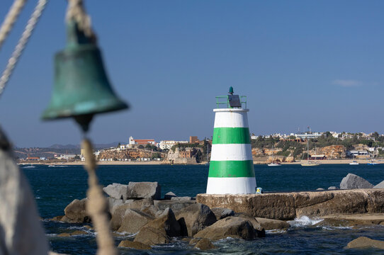 Blick auf Ferragudo in Portugal