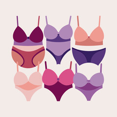 pink bra isolated on white