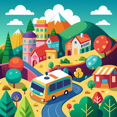 vector illustration of a city