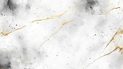 Obraz premium Abstract marble-like pattern with gold veins, grey and white