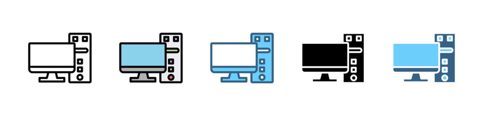 IPSEC icons with various styles and colors