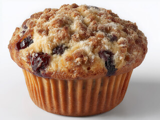 Homemade Blueberry Muffin with Crumb Topping - Gourmet Baked Goods Photography