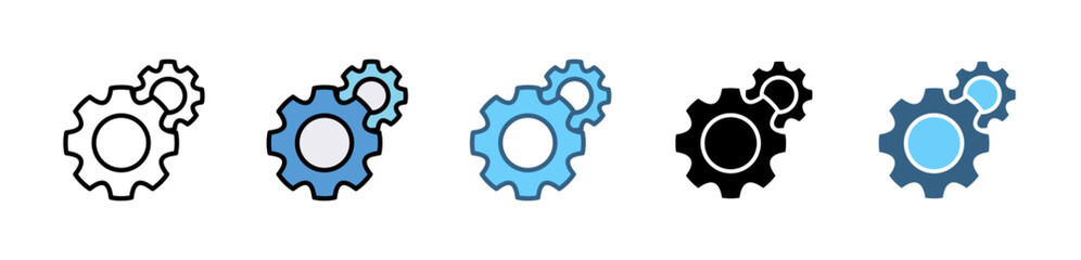 ISO 22000 icons with various styles and colors