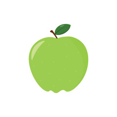Green Apple Icon Vector Design. 