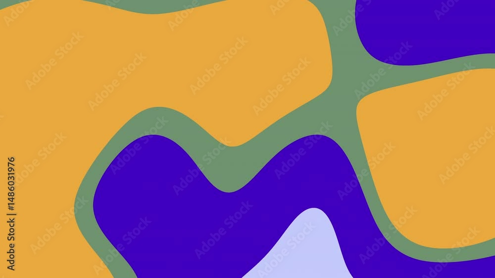 Poster abstract video featuring flowing organic shapes in vibrant colors and smooth transitions