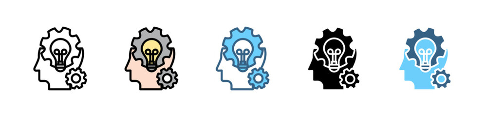 KNOWLEDGE TRANSFER icons with various styles and colors