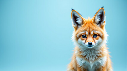 Fototapeta premium Adorable Fox Cub Captivates with Its Charm