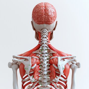 A 3D illustration depicting the Subclavius muscles set against a white background