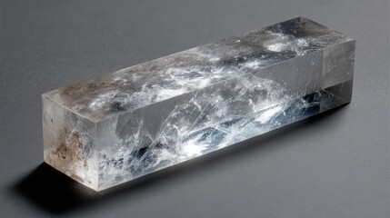 Ultra quality image of detailed Study of Scratches on a Bone White Ice.