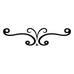 Ornament swirls divider 6
