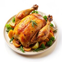 roasted chicken with vegetables