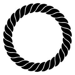 Round rope picture frame