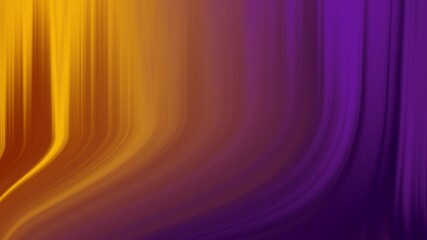 Abstract animation background featuring golden yellow and deep purple vertical curves. The lines motion flows like curtains swaying in the wind, ideal for ads, video cover, business, or, presentation - Powered by Adobe